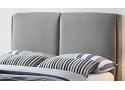 4ft6 Double Oakland Light Grey Fabric Upholstered Bed Frame 3